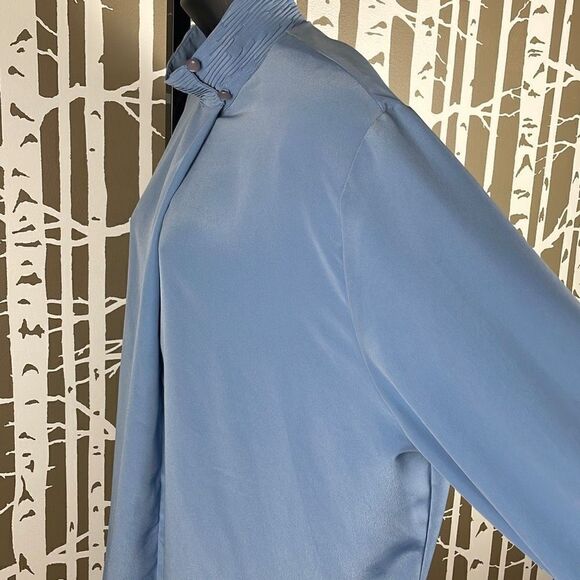 Pendleton Vintage Mock Neck Blouson Sleeve Blouse 18 - Picture 3 of 12